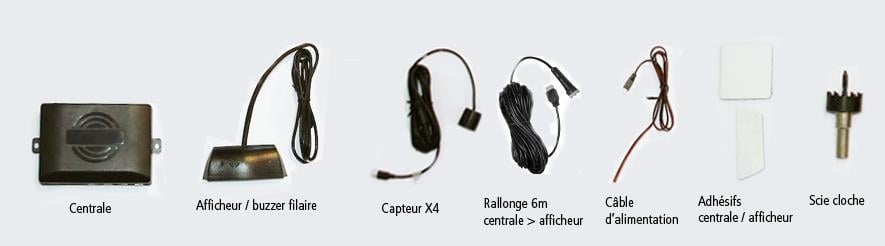 Radar de recul (de voiture) BEEPER RK006/4-2